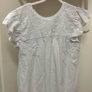 NWT J Marie Oaxaca Ruffle Top